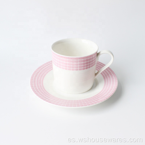 Venta al por mayor Popular porcelana Café de café taza platillo de taza
